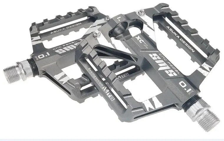 Titanium Shanmashi 0,1 велосипедные алюминиевые педали сплав резьба герметичные подшипники MTB педаль дорожный Велоспорт езда велосипед педали - Цвет: Titanium