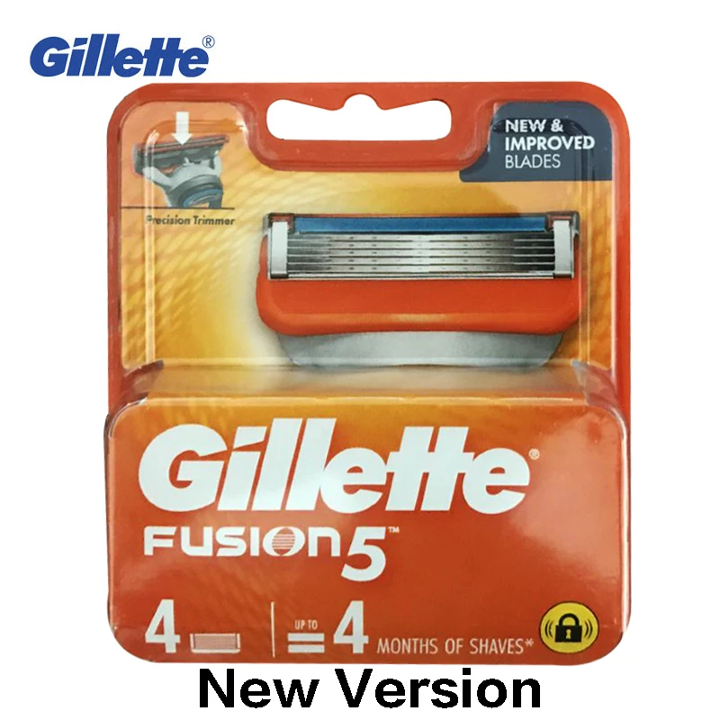 Gillette Fusion Razor Blades for Men Sharp Trimmer Straight Razor Case Cover Manual five Layer Shaver Blade Tools