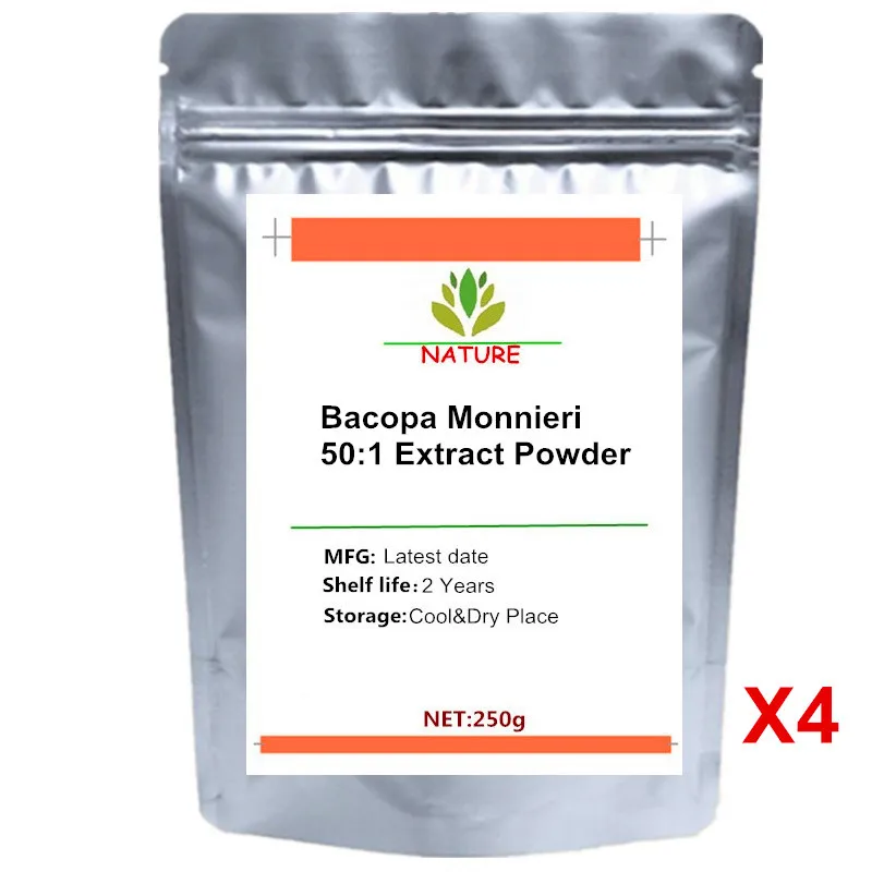 Bacopa Monnieri 50:1 стандартизированный порошок экстракта 50% Bacosides для улучшения памяти| |