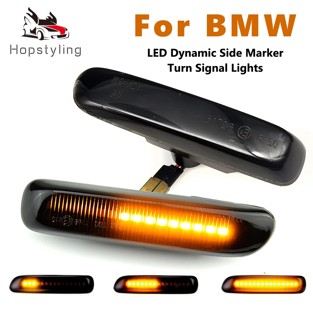 

For BMW 3 Series E46 Sedan Coupe Wagon Convertible 1997-2001 Led Dynamic Turn Signal Light Side Fender Marker Sequential Lamp