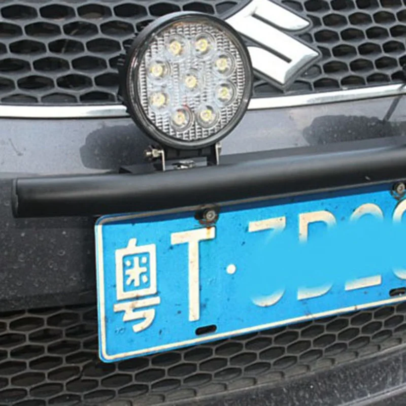 Легкая установка номерной знак рамка держатель светодиодный светильник бар крепление переднего бампера для внедорожника грузовик кронштейн