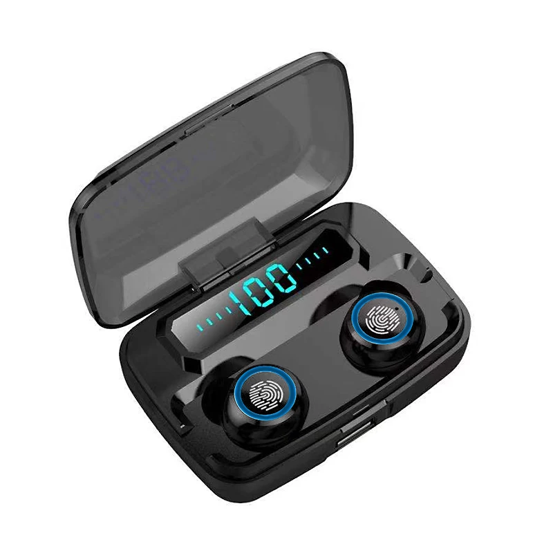 X8 TWS Bluetooth настоящие беспроводные наушники 5D стерео наушники Mini F9 TWS водонепроницаемые наушники 2200 мАч Внешний аккумулятор для смартфона - Цвет: M11 Black