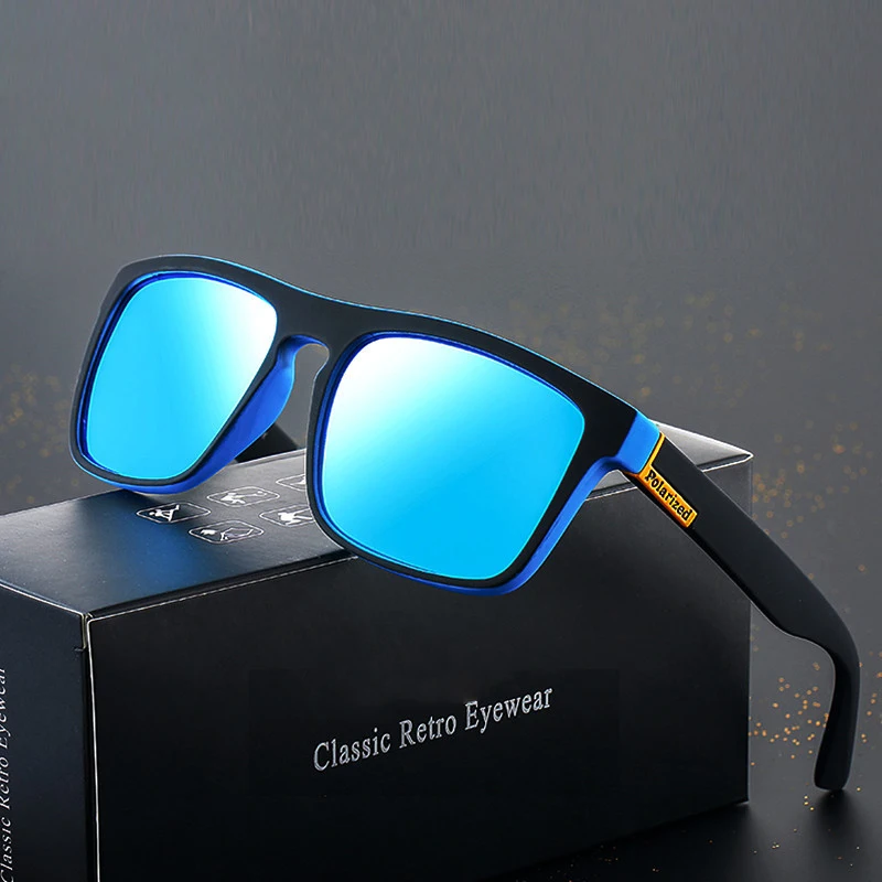 Фирменный дизайн, Классические поляризованные солнцезащитные очки для мужчин и женщин, для вождения на открытом воздухе, квадратная оправа, солнцезащитные очки для мужчин, UV400 Gafas De Sol