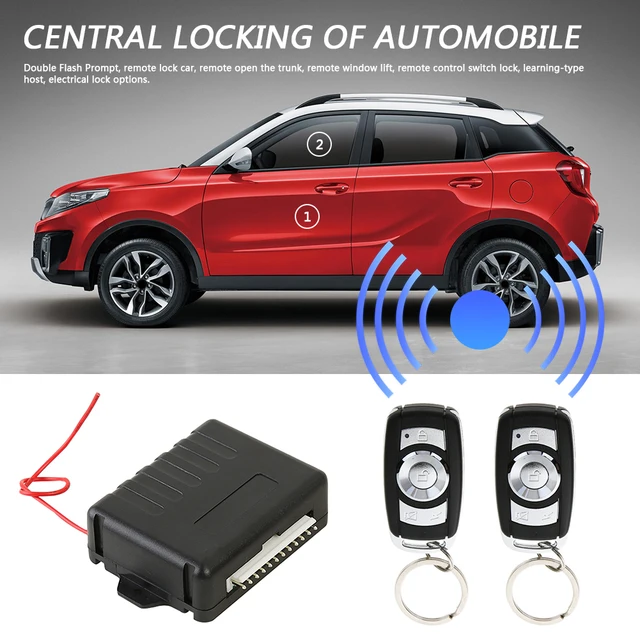 Kit de cerradura de puerta Central remota para coche, sistema de entrada sin llave, Control remoto, alarma sin llave, 410/T206