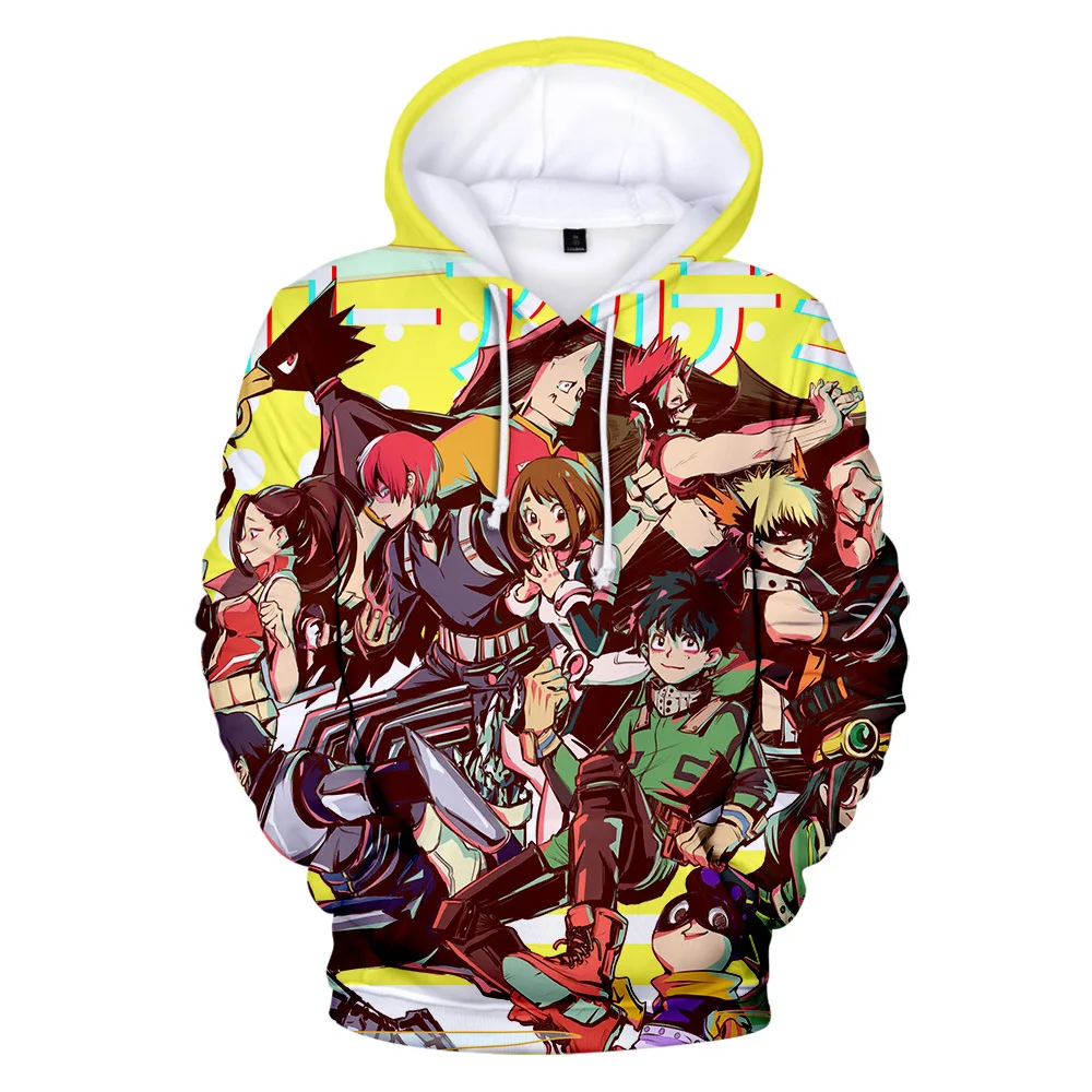 My Hero Academia Anime 3D Printed Pullover Hoodies  2