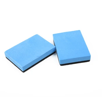 

Cleaning Tool Car Sponge Pad Glass Blue+Black Ceramic 7.5*5*1.5cm Replacement 2Pcs Parts Practical Accessories