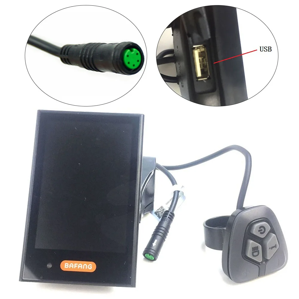 1 компл. DPC18 ЖК-дисплей цветной дисплей с интерфейсом USB сменные инструменты для Bafang Mid Drive Мотор аксессуары для электровелосипеда