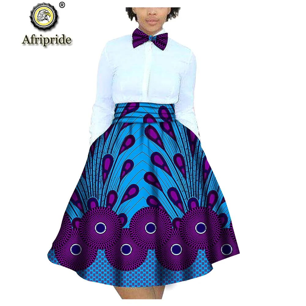 Африканские женские юбки, детская одежда хлопок Дашики Базен riche Анкара принт AFRIPRIDE S1827002 - Цвет: 550
