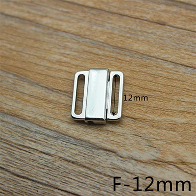 Meetee 30pcs 8.7-25mm Metal Buckle Adjustment Clasp Hook for Underwear Bra Connection Buckle DIY Garment Sewing Accessories - Цвет: F-12mm