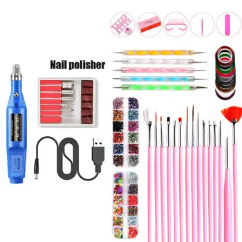 

USB Smart Sensor Nail Lamp UV LED Lamp Dryer Phototherapy Manicure Tools Set Electric Nail Drill Gifts