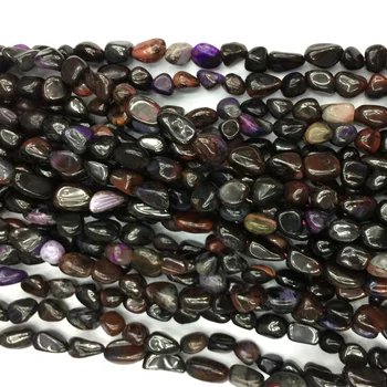 

Natural Genuine Black Purple Sugilite Nugget Free Form Beads Fit Jewelry 15" 06136