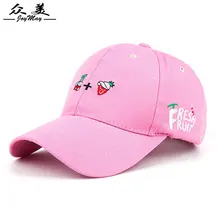 Шапка в стиле хип-хоп с вышивкой в виде маленьких фруктов, бейсбольная кепка в стиле хип-хоп, кепка для мужчин и женщин, B291