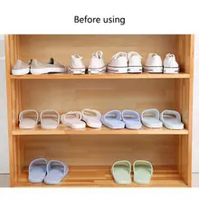 10 шт. практичный Регулируемый органайзер для обуви, подставка для обуви, слот для экономии пространства, шкаф стенд для обуви, стеллаж для хранения обуви, коробка для обуви