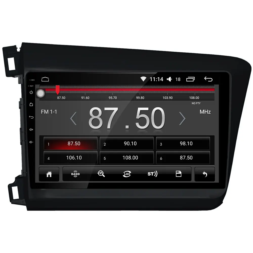 " ips 4G DSP Carplay Android 8 Восьмиядерный 4 Гб ОЗУ 64 Гб BT автомобильный DVD мультимедийный плеер стерео gps ГЛОНАСС для Honda Civic 2011