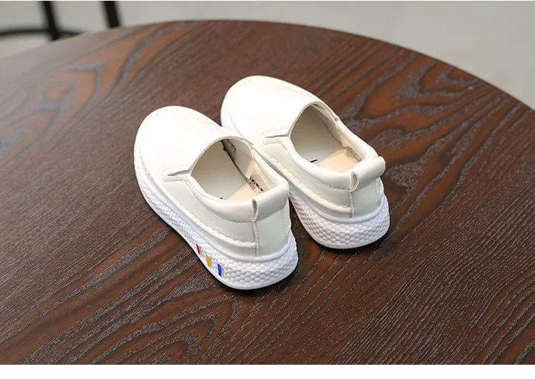 Spring New Children's Peas Shoes Children's Boys and Girls Leather Shoes Lazy Single Shoes
