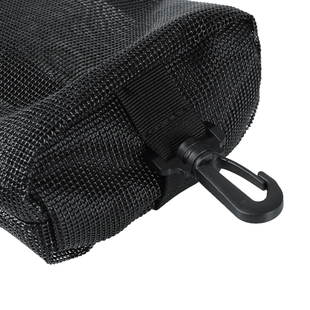 Scuba Diving Weight Pocket Accessories Mesh Pouch Bag With Clip