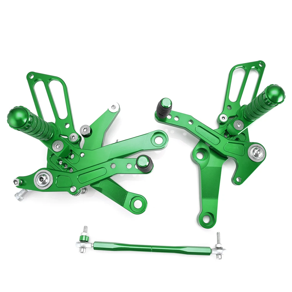 JAER для Kawasaki Ninja 400 250 подножки Регулируемый Алюминий Rearset сзади подножек подставки для ног