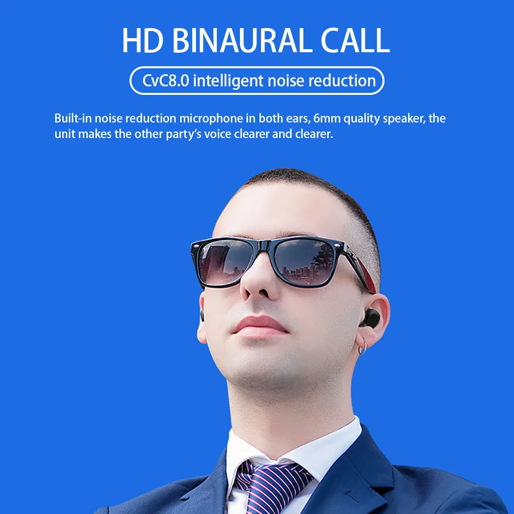 Bluetooth 5,0, гарнитура, Беспроводные спортивные наушники, близнецы, мини стерео наушники, беспроводные музыкальные Bluetooth наушники, спортивные