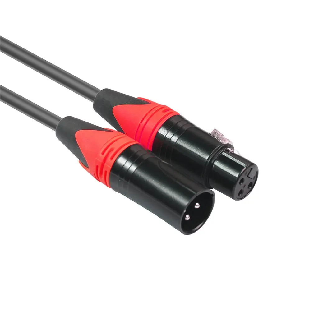 

1m/1.8m Male-To-Female Mixer Xlr Audio Cable Red Transmission Speed To Support Multi-Device Data Transmission