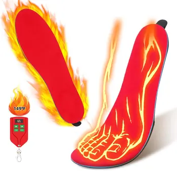 

2000mAh Unisex Heatied Insoles Rechargeable Battery Heating Insoles Outdoor Sport Shock Absorption Cutting Heating Insoles