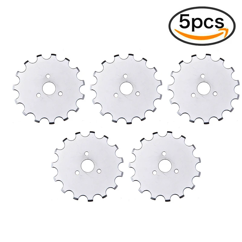 

5pcs 45mm Dotted Line Rotary Blades Refill Rotary Blade Quilting Patchwork Leather Fabric Sewing Arts Crafts Cutter Blades