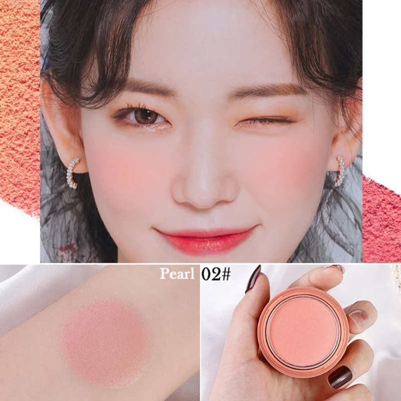 Air Cushion Blusher Delicate Silky Power Cream Blush Brighten Face Cheek Waterproof Lasting Blusher Hot - Цвет: A2
