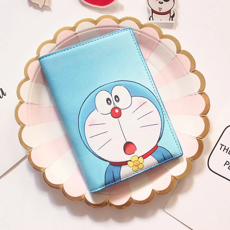 Doraemon машина кошка мультфильм Обложка для паспорта водонепроницаемый паспорт клип ID держатель карты - Цвет: 26