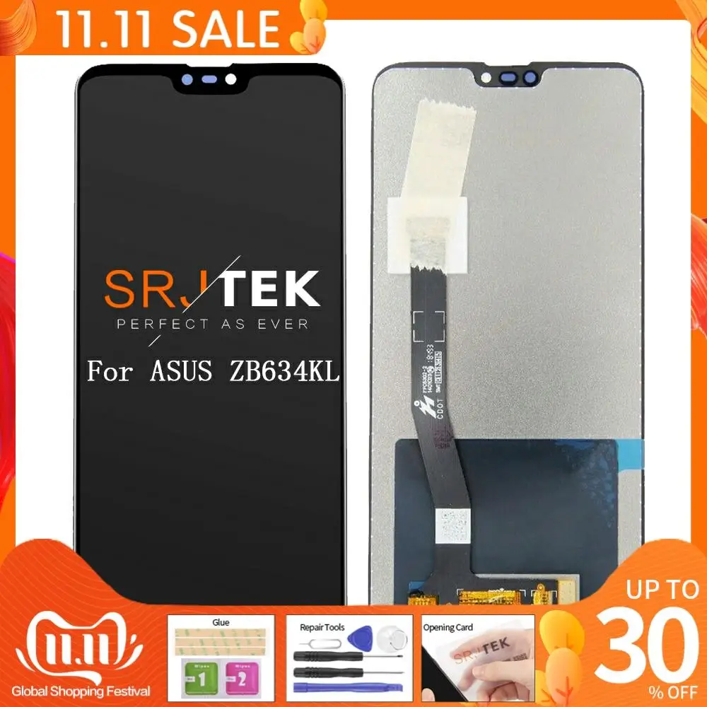 Оригинальный ЖК-дисплей 6 26 дюйма для Asus Zenfone Max Plus(M2)/ Shot ZB634KL сенсорный экран с