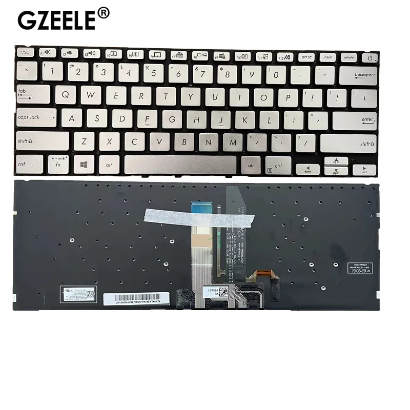 

Новая клавиатура US для ноутбука ASUS X432 UX432 S432 X432 K432 V432 K432FL с подсветкой