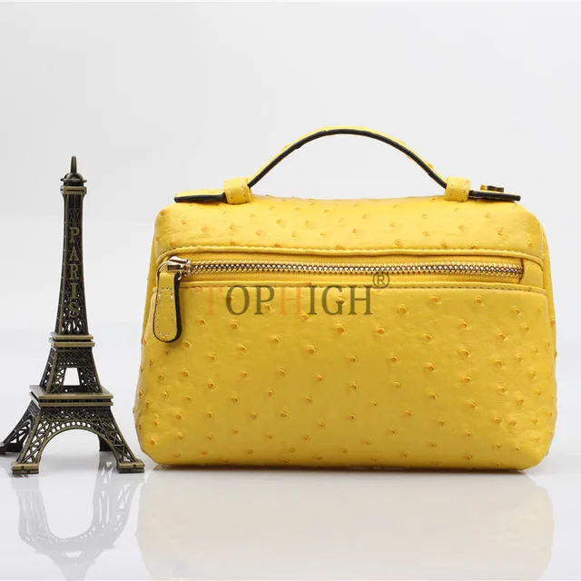 Ostrich Yellow(S) Дизайн клиента, сумка, модная женская, любимая, Страус/змея/крокодиловый узор, клатч, сумки Ins,, сумочка, модная, женская, Ева - Цвет: Ostrich Yellow(S)