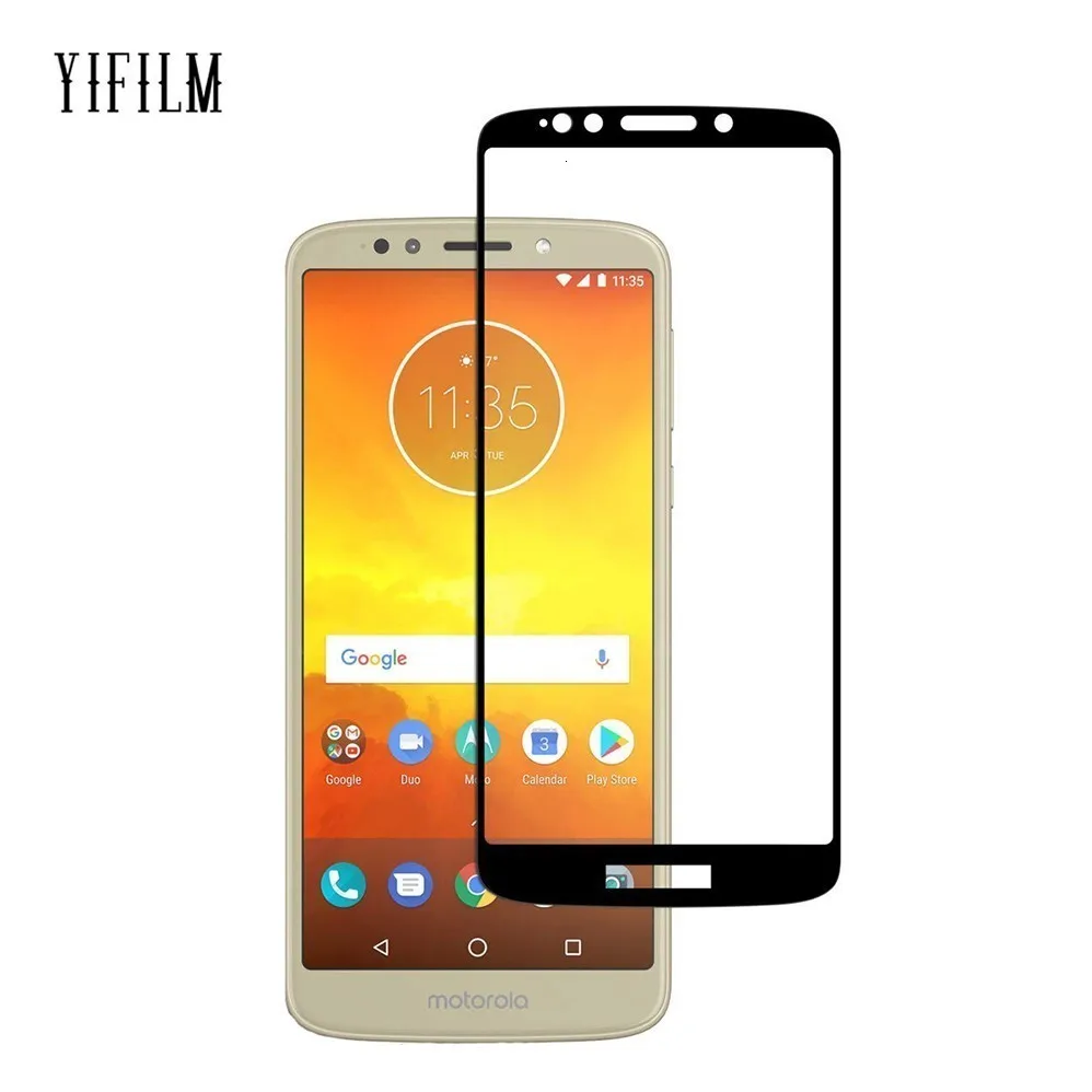 0,3 мм 2.5D полное покрытие 9H закаленное стекло для Motorola Moto E5 E5 Plus Moto E5 Play Go полноэкранная защитная пленка против царапин