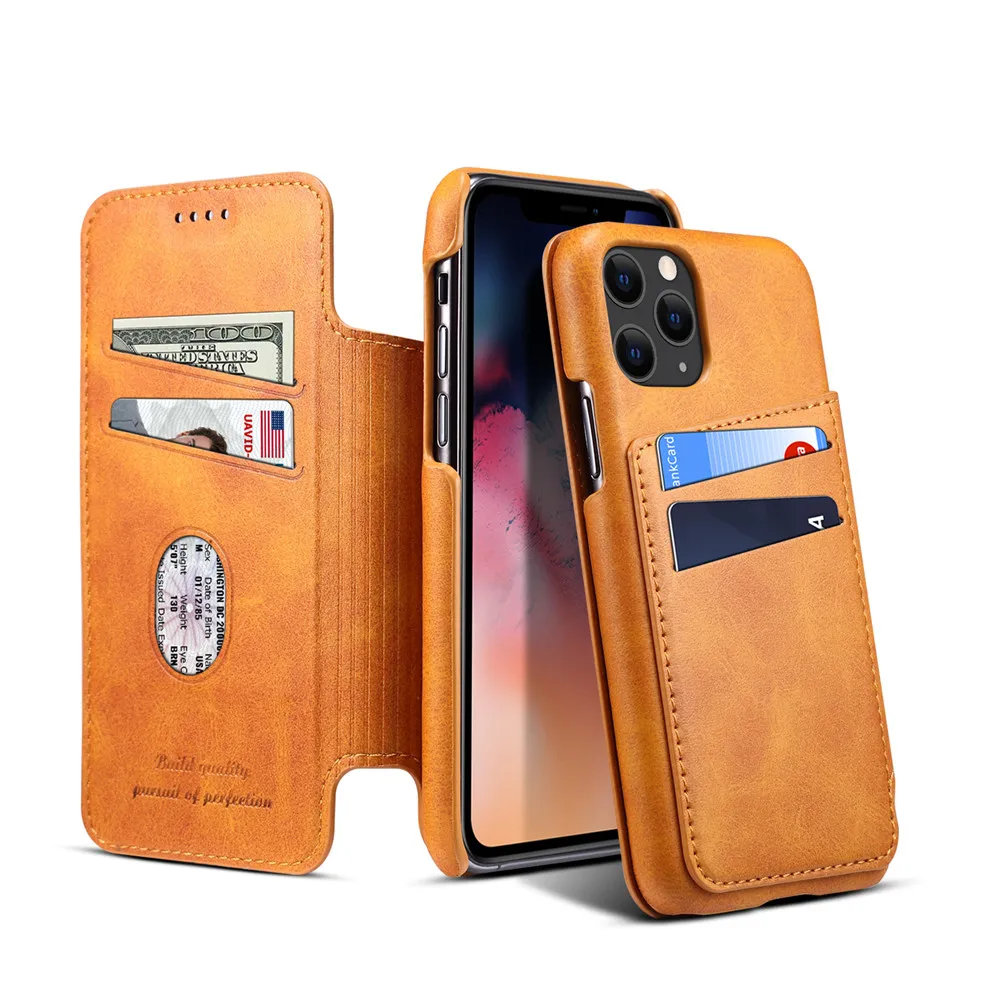 Держатель для карт со слотом чехол для телефона для iPhone 11 Pro Max 7 8 Plus 6 6S Plus чехол роскошный чехол из искусственной кожи для iPhone XS Max XR X Чехол