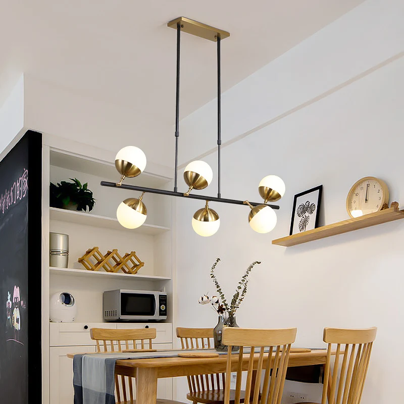 

Modern Glass Chandelier Lighting Nordic Dinning Room Chandelier Light Fixture Home Indoor Hanging lamp