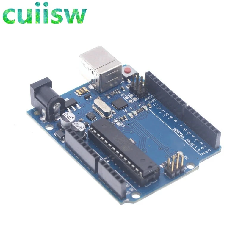 Макетная плата UNO R3 для arduino MEGA328P ATMEGA16U2 + кабели 1 шт.|uno r3 atmega328p|uno r3uno uno |