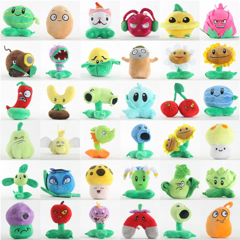 

20cm Kawaii Plants VS Zombies Plush Stuffed Toys Game PVZ Plants Soft Doll Plushie Figure Kids Christmas Gift Toy For Children