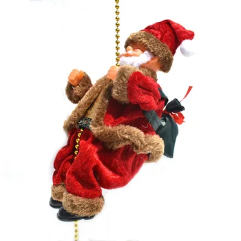 

Climbing Santa Climbing Bead Climbing Ladder Electric Santa Claus Music Doll Creative Decoration Gift Christmas Decoration