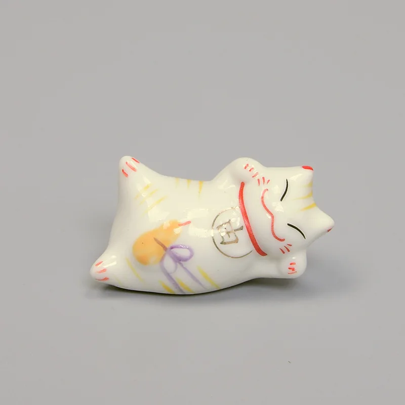 Ceramic cat chopstick rack