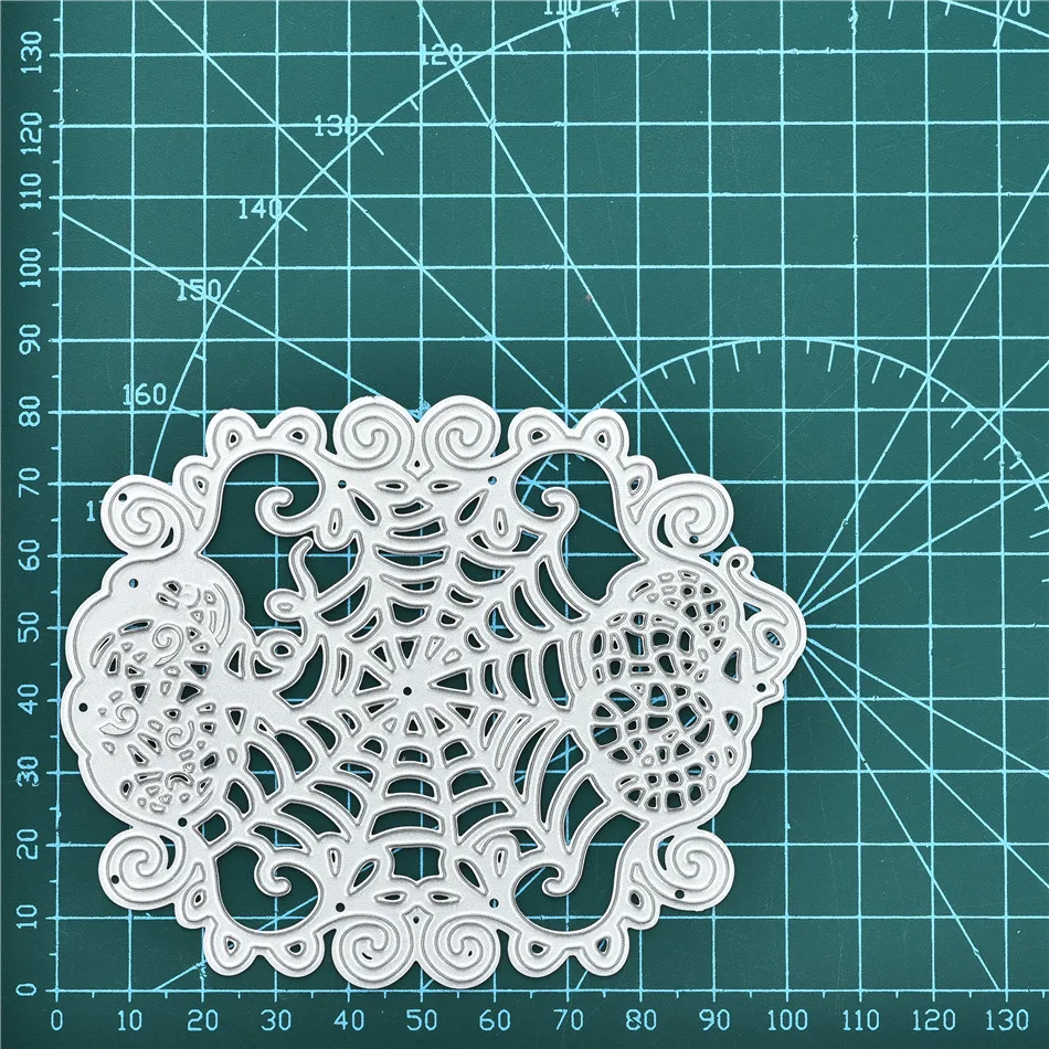 Kokorosa Хэллоуин металлические режущие штампы Паук Паутина трафареты сделай сам для скрапбукинга декоративное тиснение ручной работы высечки шаблон