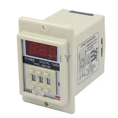 

Ivory AC 110V Power on Delay Timer Time Relay 0.1-99.9 Minute 8 Pins ASY-3D