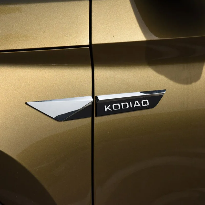 Для Skoda Kodiaq 2016 2020 оригинальный хром боковое крыло дверь эмблема значок наклейки