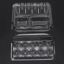 25 шт одноразовые татуировки чернила Палитра для красок Стенд татуировки Иглы Держатель головки контейнер макияж татуировки аксессуар