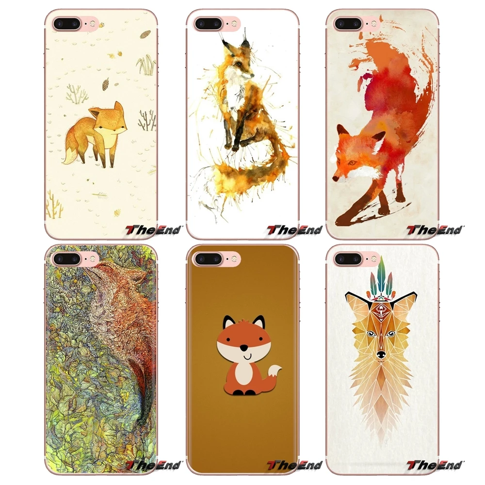 

Splash Watercolor Fox Soft Transparent Shell Covers For Oneplus 3T 5T 6T Nokia 2 3 5 6 8 9 230 3310 2.1 3.1 5.1 7 Plus 2017 2018