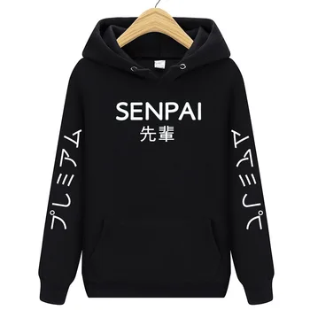 

Fashion Japanese Fleece Hoodies Men women Winter Autumn SENPAI Printed Hip Hop Streetwear Sweatshirts Pullover sudadera hombre