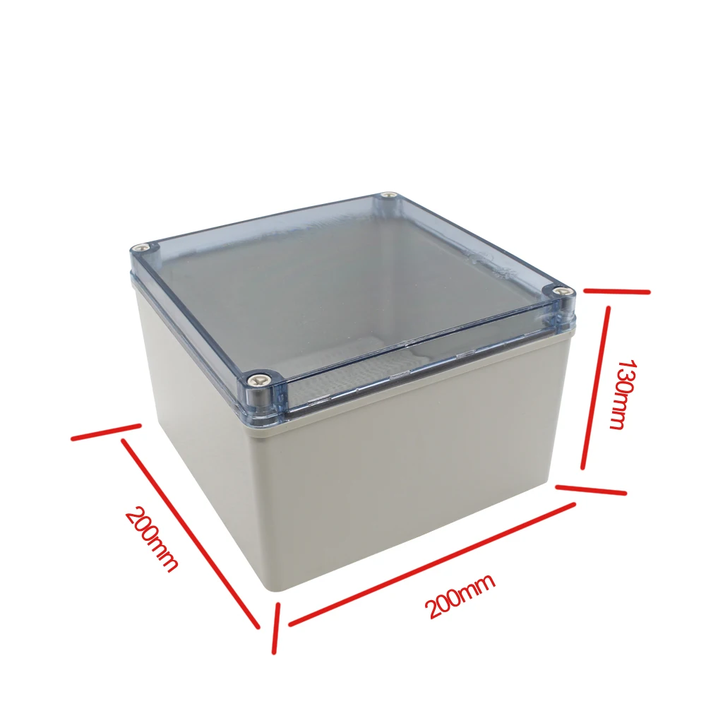 

200*200*130mm ABS plastic waterproof junction box for electrical enclosures with Clear Cover