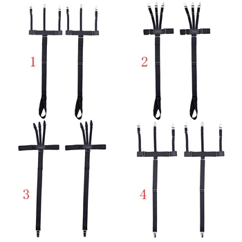 

Men's Black Shirt Stays Garter Holder Clip Belt Suspenders Non Slip 1 Pair