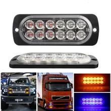 

12 LED Car Truck Strobe Warning Light Side Flashing Signal Lamp Universal 36W Motorcycle Automobile Side Warning Lights