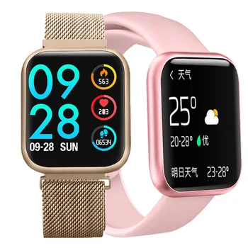 

Lerbyee Smart Watch P80 Heart Rate Blood Pressure Fitness Band Weather Reminder Waterproof Bluetooth Sport Smartwatch Run Men