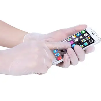 

100pcs/lot One-off PCV Gloves Latex Free Medical /Work/Garden Disposable Plastic Gloves Kitchen Disposable Gloves