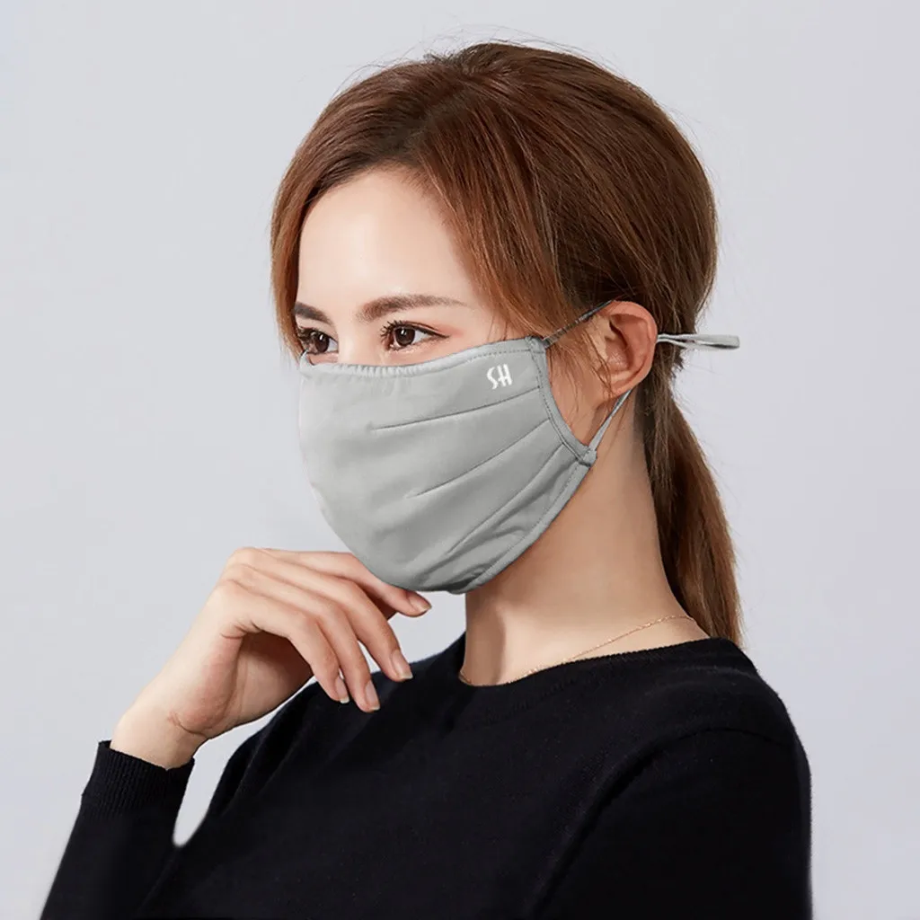 Breathable Mesh Design Winter Warm Mask For Men Women Fleece Earmuffs Riding Ski Snowboard Half Face Mask
