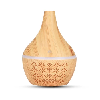 

7 Color Night Light Wood Grain Humidifier Ultrasonic Essential Oil Diffuser Single Room Humidifiers